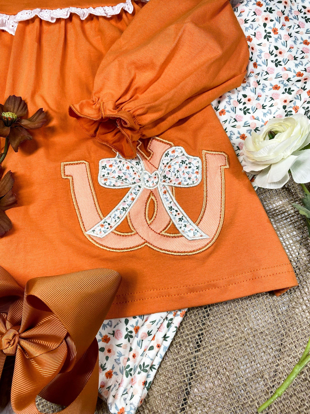 Autumn Horseshoe Blossom Girls Flare Set