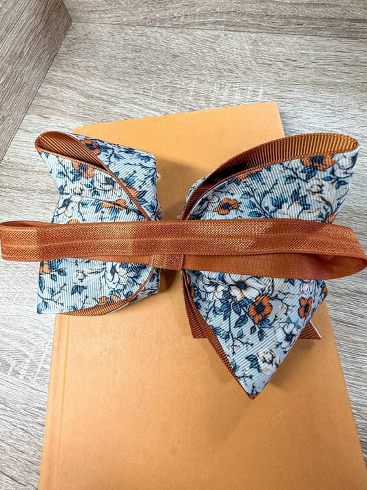 Autumn Whisper Printed Double Layer Bow Headband