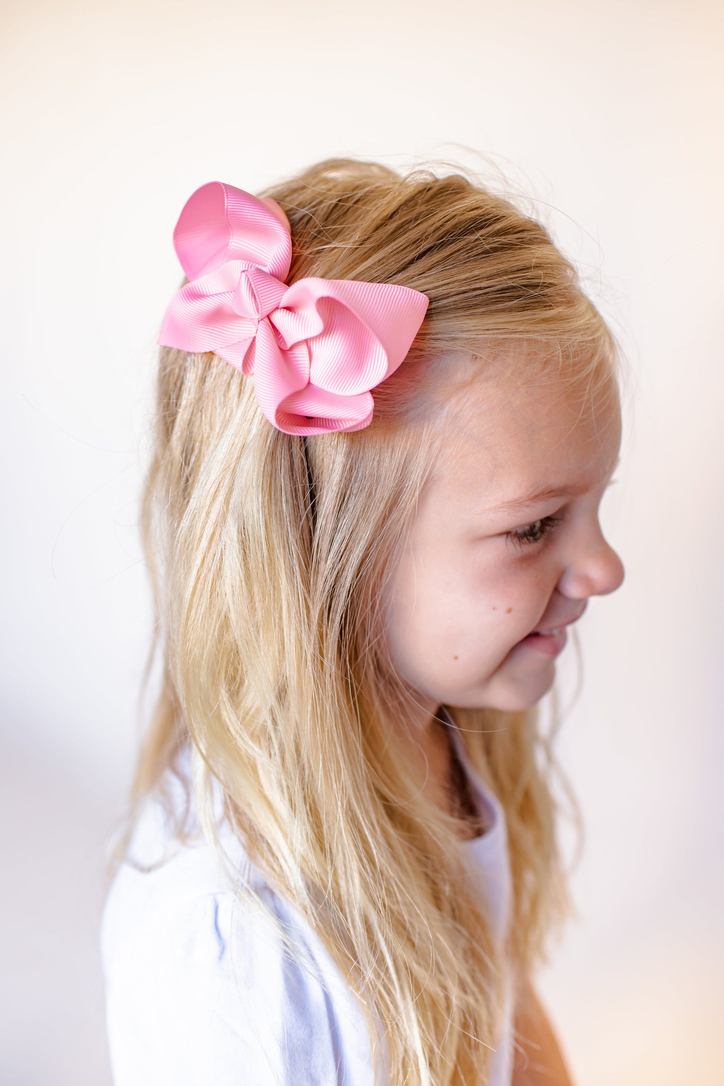 Boutique Solid Grosgrain Hair Bows – 38 Colors | 4", 6" & 8" | Alligator Clip | Girls & Toddlers