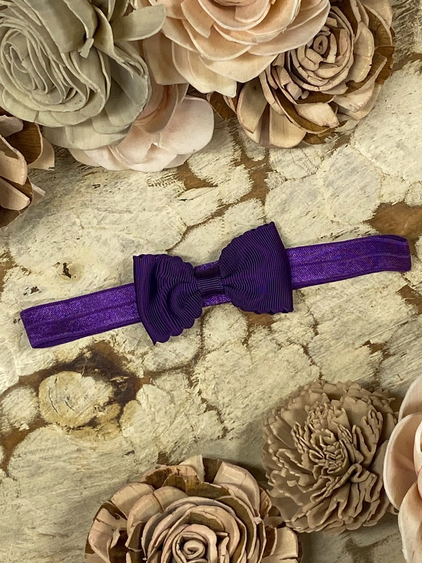 2.5" Bitty Scalloped Bow | Headband