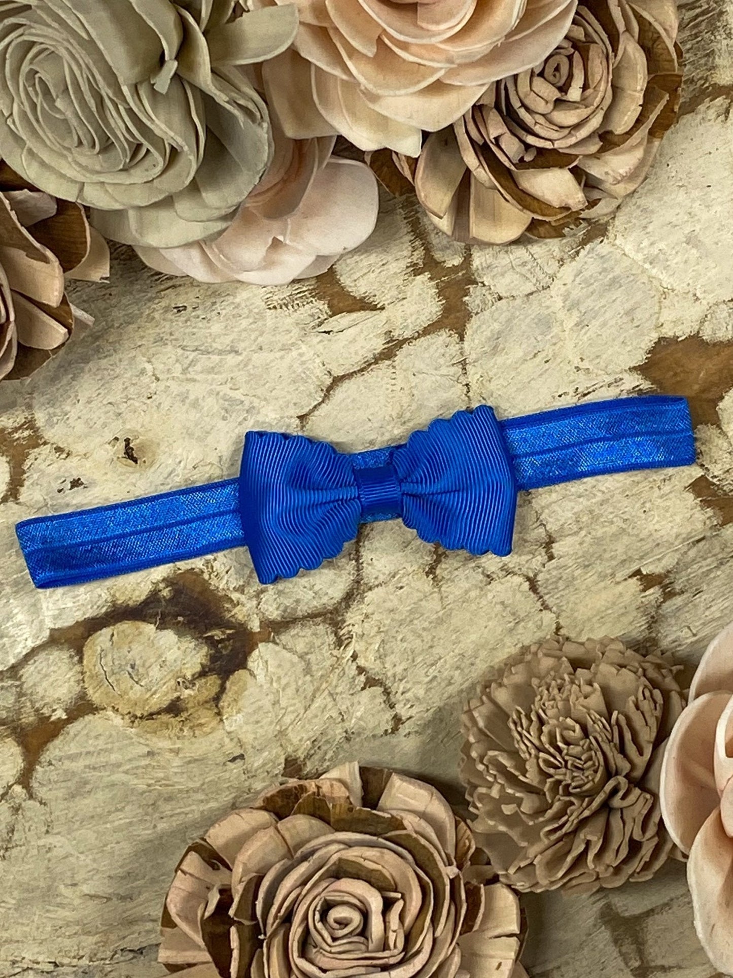 2.5" Bitty Scalloped Bow | Headband