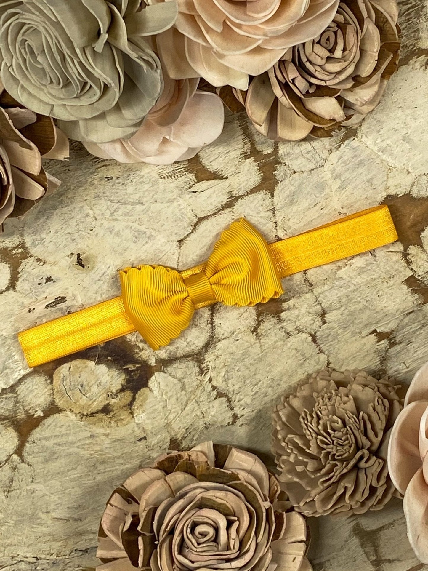 2.5" Bitty Scalloped Bow | Headband