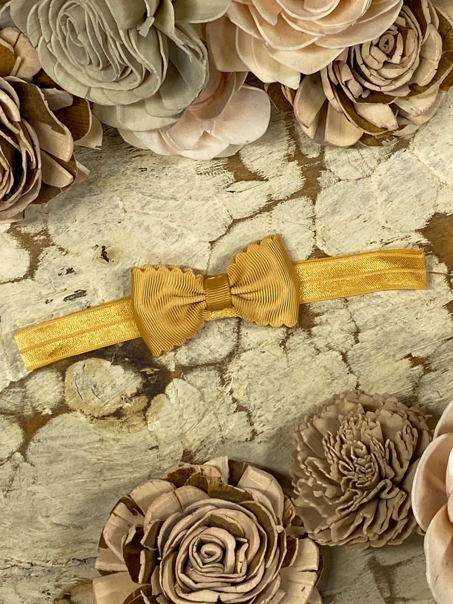 2.5" Bitty Scalloped Bow | Headband