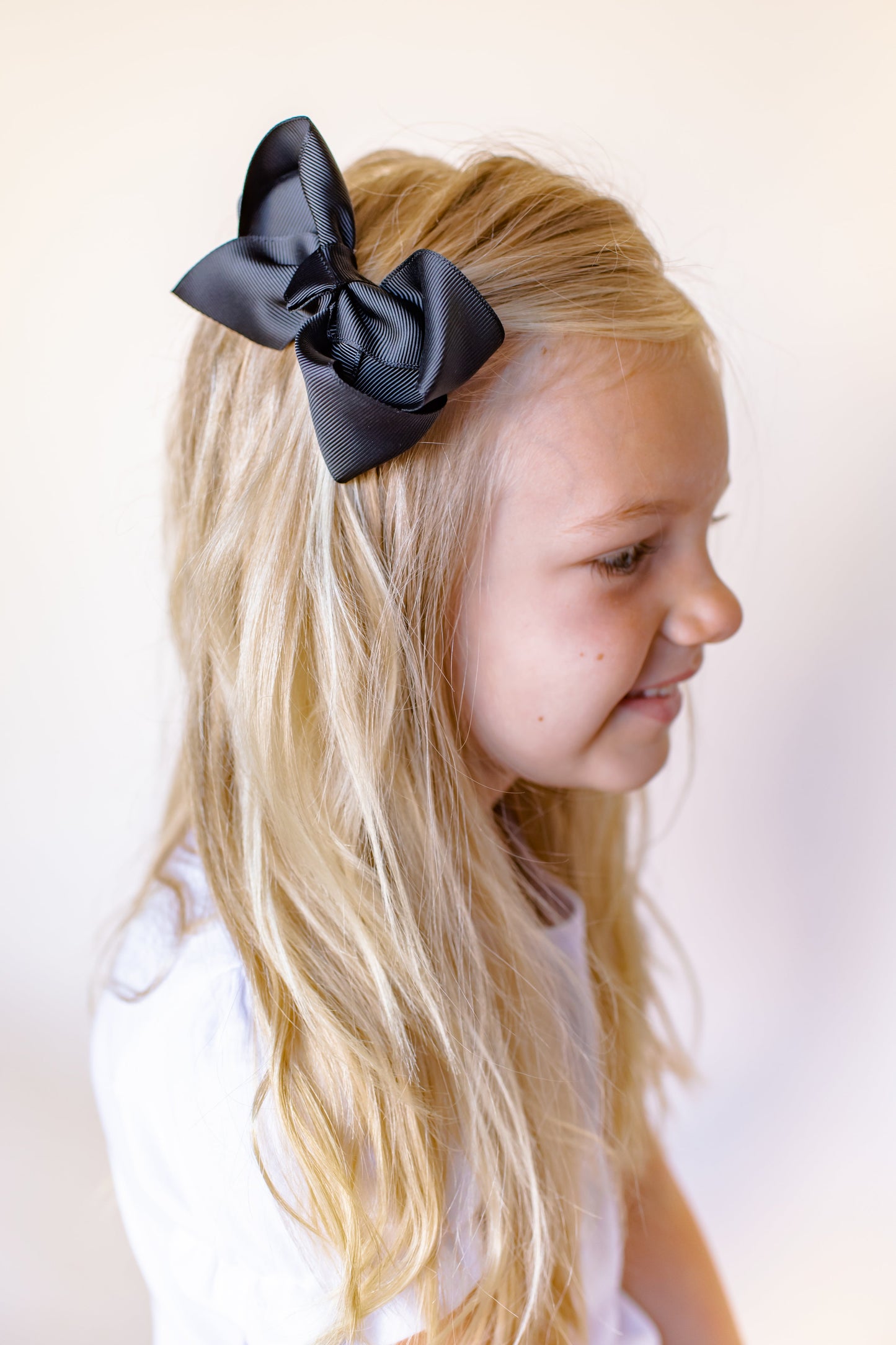 Boutique Solid Grosgrain Hair Bows – 38 Colors | 4", 6" & 8" | Alligator Clip | Girls & Toddlers
