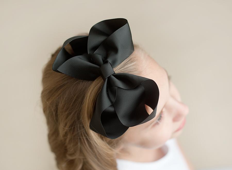 Boutique Solid Grosgrain Hair Bows – 38 Colors | 4", 6" & 8" | Alligator Clip | Girls & Toddlers
