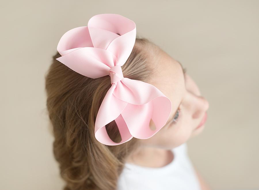 Boutique Solid Grosgrain Hair Bows – 38 Colors | 4", 6" & 8" | Alligator Clip | Girls & Toddlers