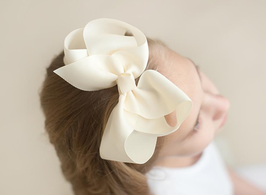 Boutique Solid Grosgrain Hair Bows – 38 Colors | 4", 6" & 8" | Alligator Clip | Girls & Toddlers