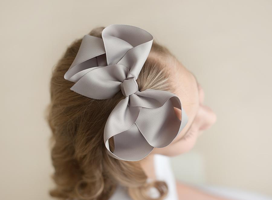 Boutique Solid Grosgrain Hair Bows – 38 Colors | 4", 6" & 8" | Alligator Clip | Girls & Toddlers