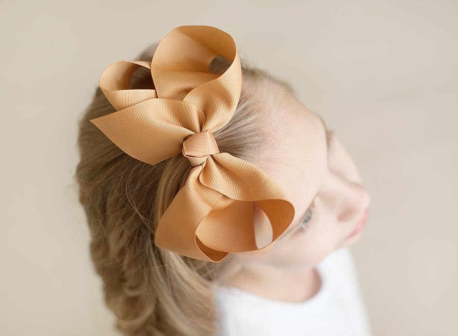 Boutique Solid Grosgrain Hair Bows – 38 Colors | 4", 6" & 8" | Alligator Clip | Girls & Toddlers