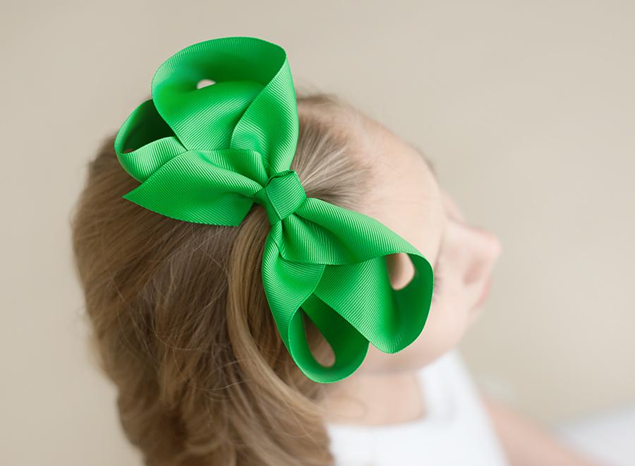 Boutique Solid Grosgrain Hair Bows – 38 Colors | 4", 6" & 8" | Alligator Clip | Girls & Toddlers