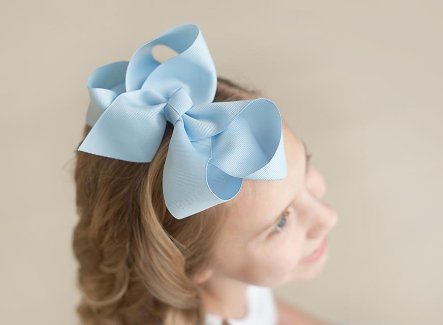 Boutique Solid Grosgrain Hair Bows – 38 Colors | 4", 6" & 8" | Alligator Clip | Girls & Toddlers