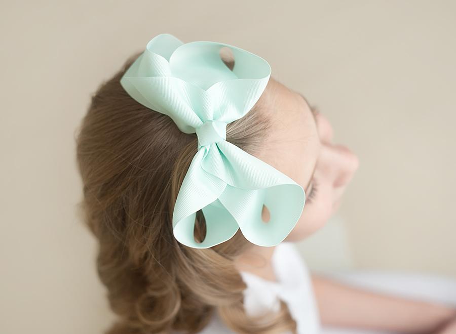 Boutique Solid Grosgrain Hair Bows – 38 Colors | 4", 6" & 8" | Alligator Clip | Girls & Toddlers