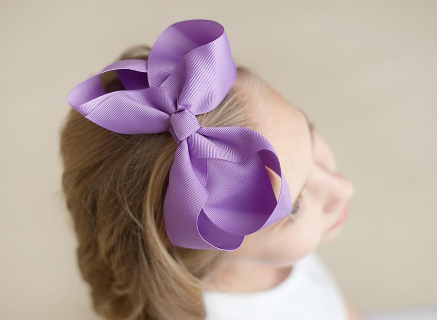 Boutique Solid Grosgrain Hair Bows – 38 Colors | 4", 6" & 8" | Alligator Clip | Girls & Toddlers