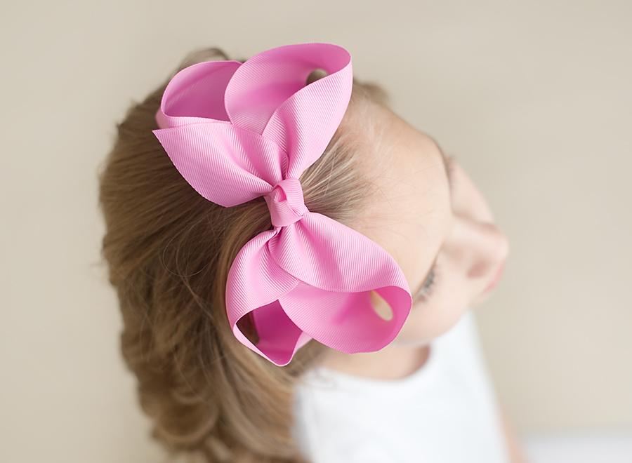 Boutique Solid Grosgrain Hair Bows – 38 Colors | 4", 6" & 8" | Alligator Clip | Girls & Toddlers