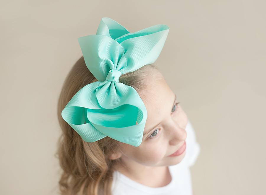 Boutique Solid Grosgrain Hair Bows – 38 Colors | 4", 6" & 8" | Alligator Clip | Girls & Toddlers