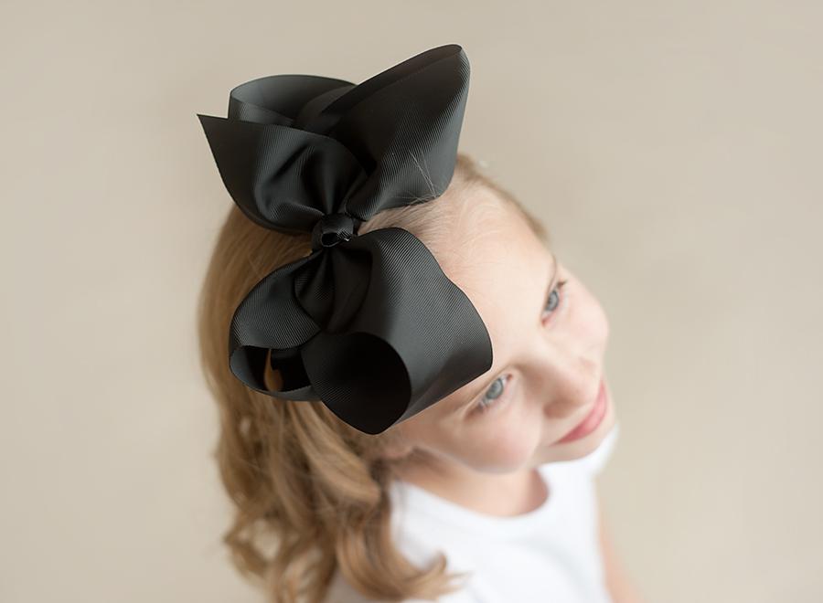 Boutique Solid Grosgrain Hair Bows – 38 Colors | 4", 6" & 8" | Alligator Clip | Girls & Toddlers