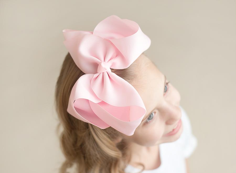 Boutique Solid Grosgrain Hair Bows – 38 Colors | 4", 6" & 8" | Alligator Clip | Girls & Toddlers
