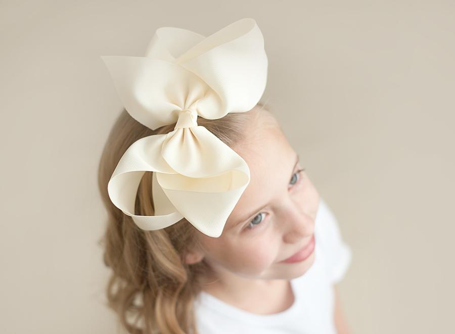 Boutique Solid Grosgrain Hair Bows – 38 Colors | 4", 6" & 8" | Alligator Clip | Girls & Toddlers