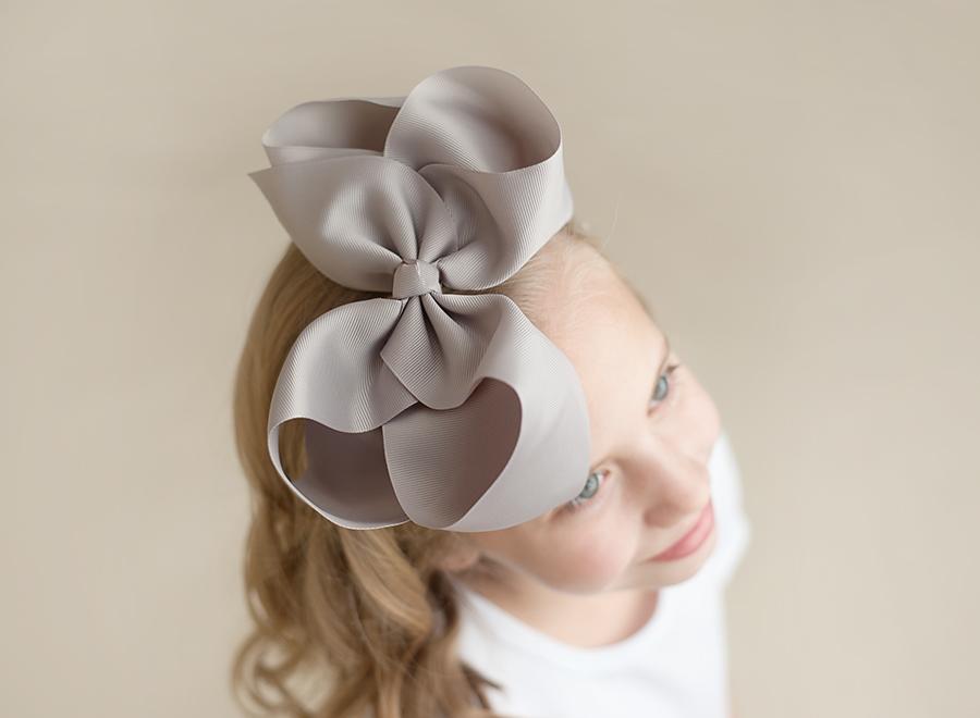 Boutique Solid Grosgrain Hair Bows – 38 Colors | 4", 6" & 8" | Alligator Clip | Girls & Toddlers