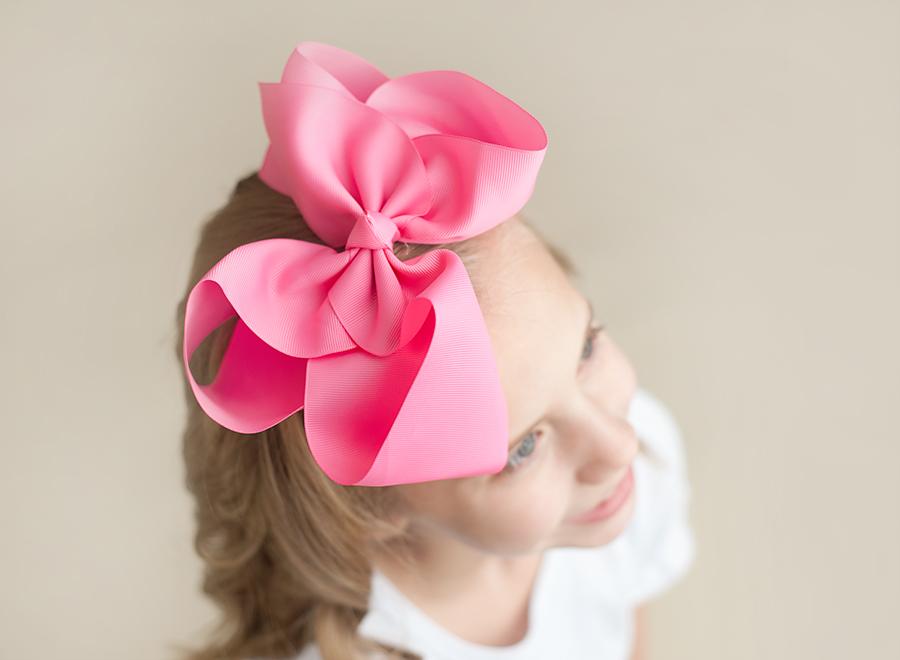 Boutique Solid Grosgrain Hair Bows – 38 Colors | 4", 6" & 8" | Alligator Clip | Girls & Toddlers