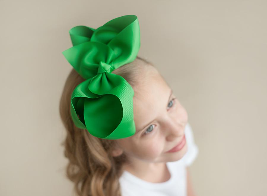 Boutique Solid Grosgrain Hair Bows – 38 Colors | 4", 6" & 8" | Alligator Clip | Girls & Toddlers