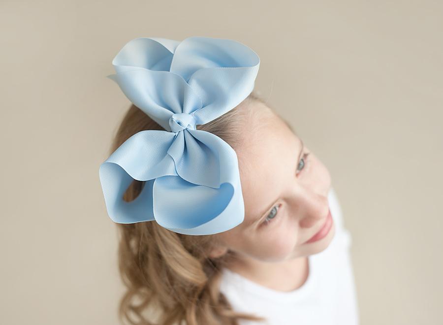 Boutique Solid Grosgrain Hair Bows – 38 Colors | 4", 6" & 8" | Alligator Clip | Girls & Toddlers