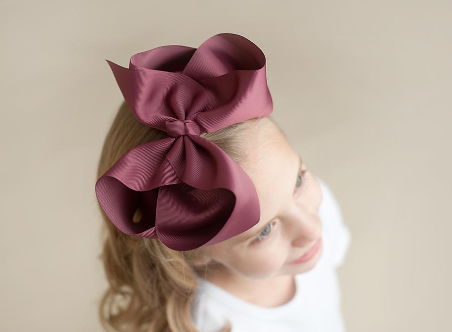Boutique Solid Grosgrain Hair Bows – 38 Colors | 4", 6" & 8" | Alligator Clip | Girls & Toddlers