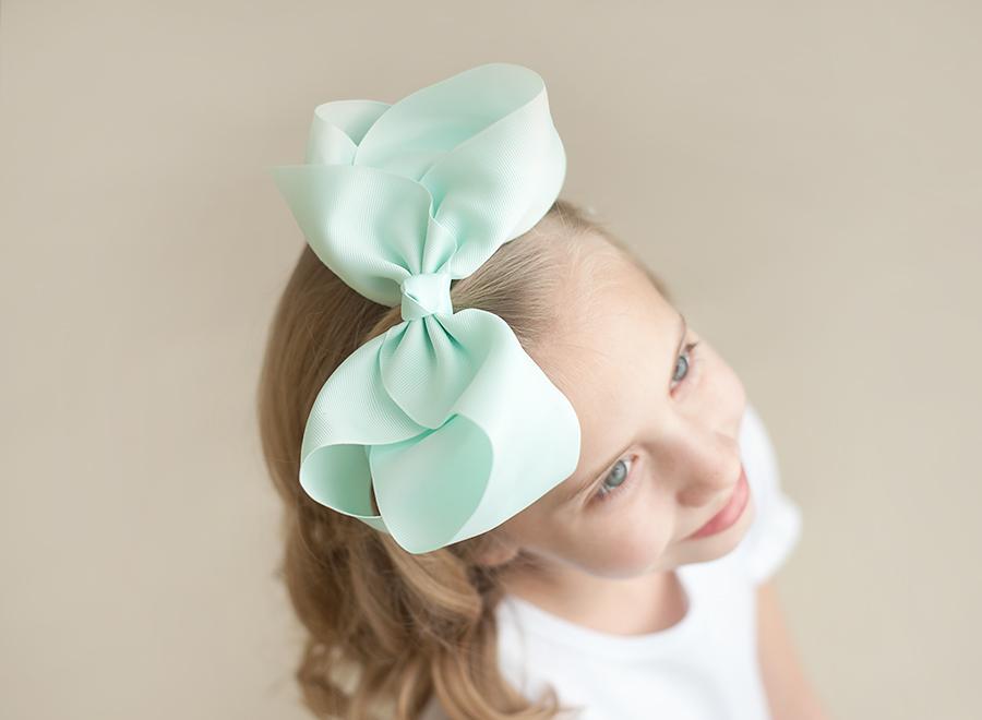 Boutique Solid Grosgrain Hair Bows – 38 Colors | 4", 6" & 8" | Alligator Clip | Girls & Toddlers