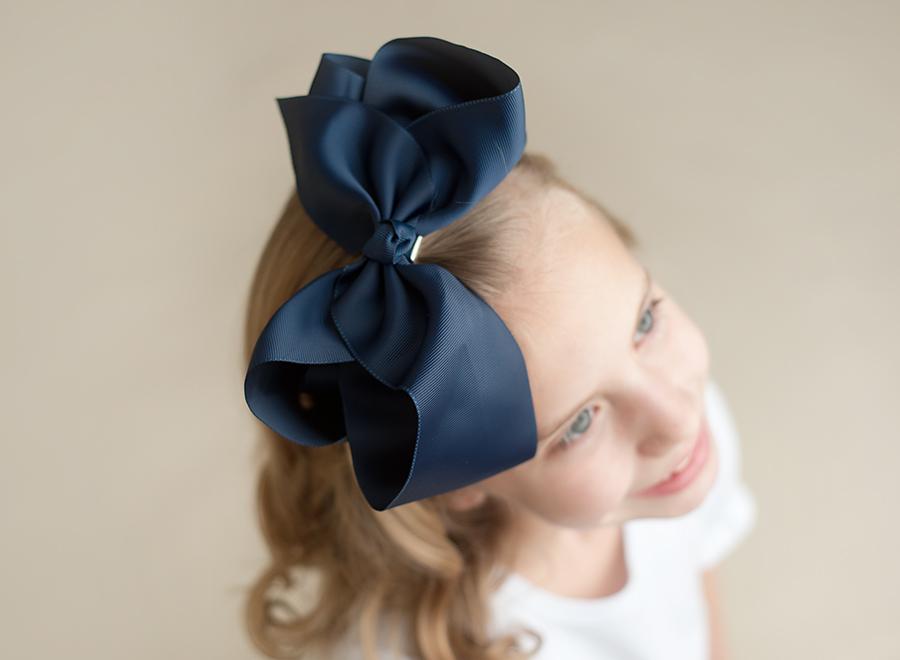 Boutique Solid Grosgrain Hair Bows – 38 Colors | 4", 6" & 8" | Alligator Clip | Girls & Toddlers