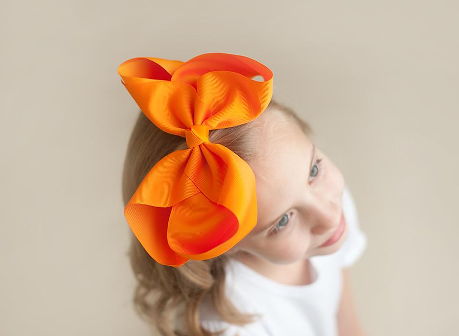 Boutique Solid Grosgrain Hair Bows – 38 Colors | 4", 6" & 8" | Alligator Clip | Girls & Toddlers