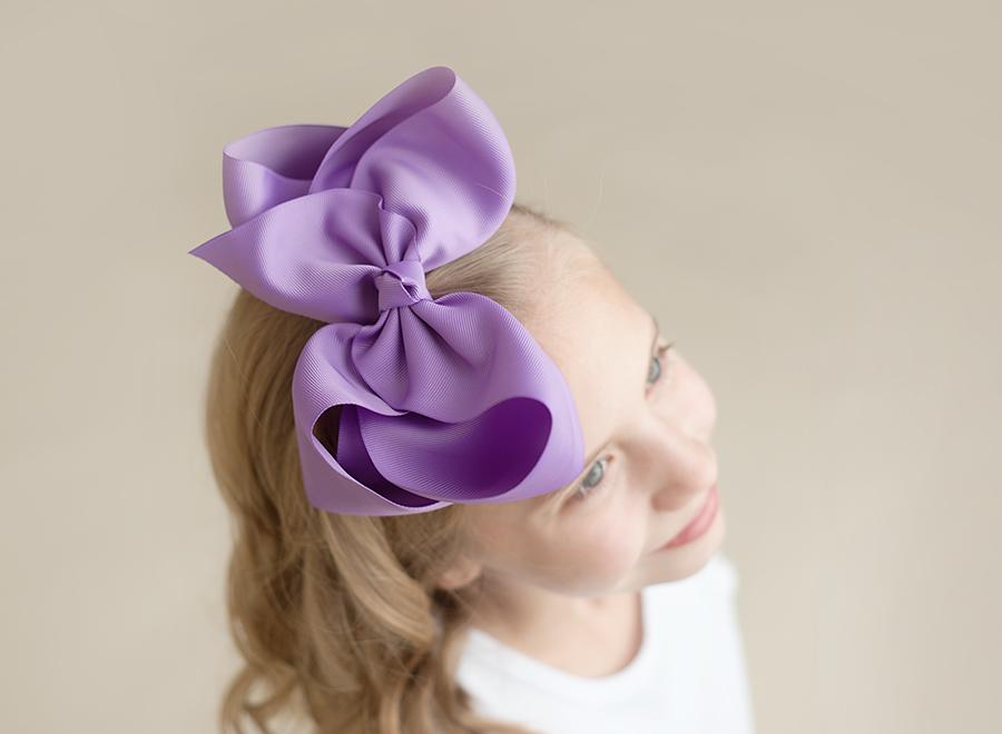 Boutique Solid Grosgrain Hair Bows – 38 Colors | 4", 6" & 8" | Alligator Clip | Girls & Toddlers