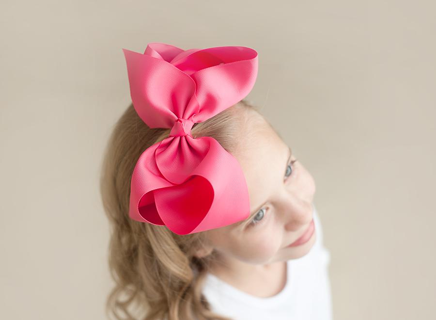 Boutique Solid Grosgrain Hair Bows – 38 Colors | 4", 6" & 8" | Alligator Clip | Girls & Toddlers