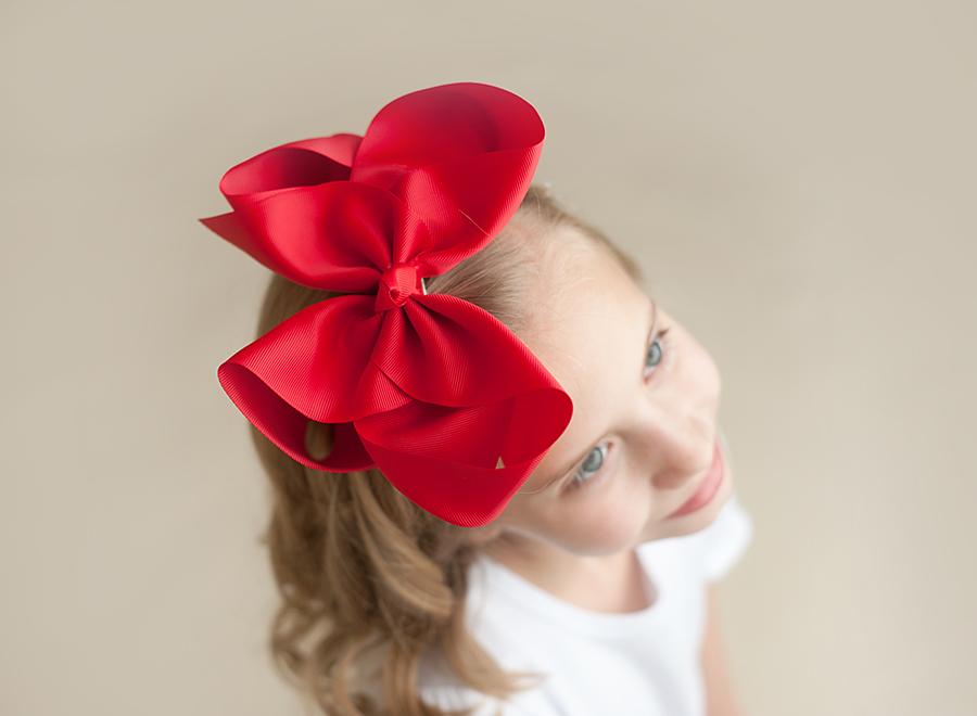 Boutique Solid Grosgrain Hair Bows – 38 Colors | 4", 6" & 8" | Alligator Clip | Girls & Toddlers