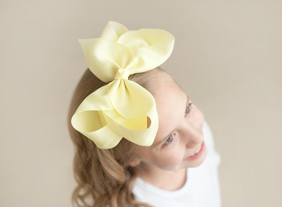 Boutique Solid Grosgrain Hair Bows – 38 Colors | 4", 6" & 8" | Alligator Clip | Girls & Toddlers