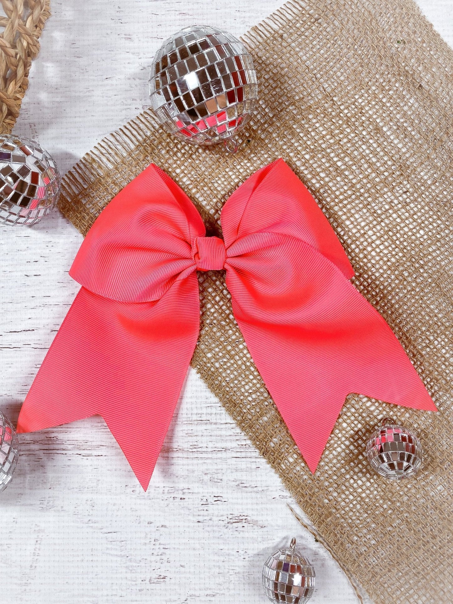 6" Solid Cheer Bow | Alligator Clip