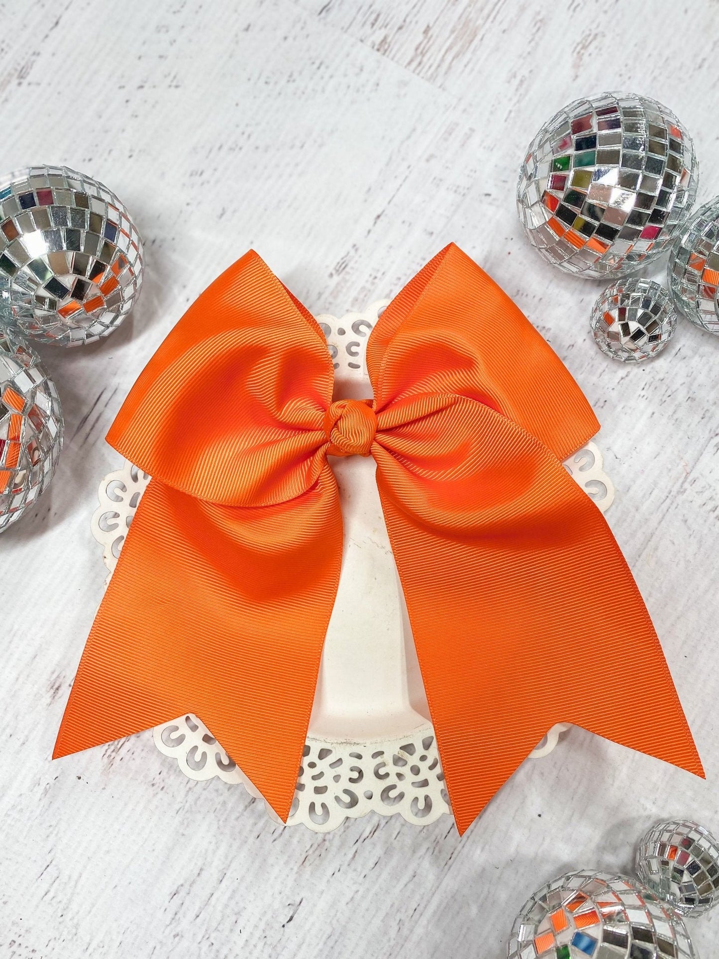 6" Solid Cheer Bow | Alligator Clip