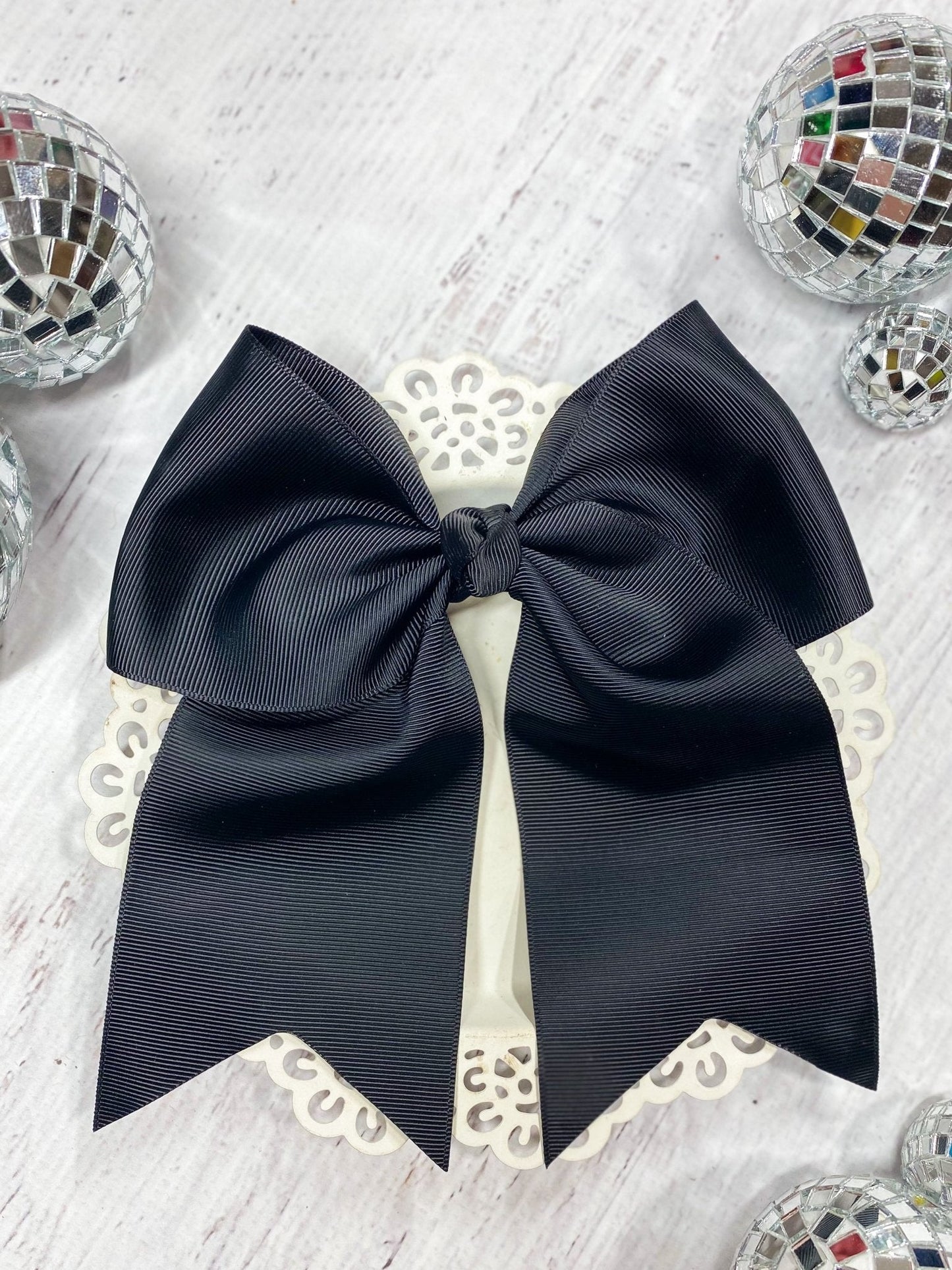 6" Solid Cheer Bow | Alligator Clip