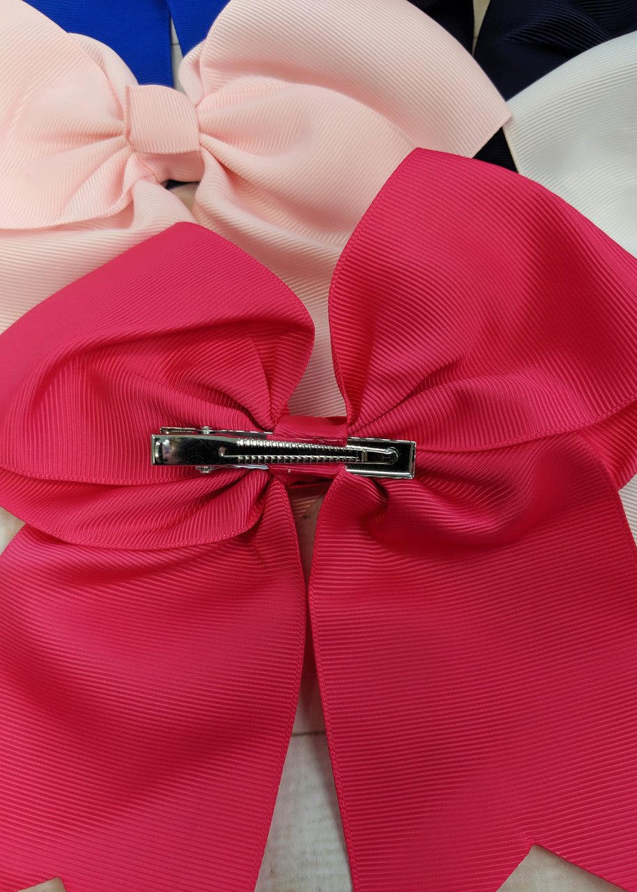 6" Solid Cheer Bow | Alligator Clip