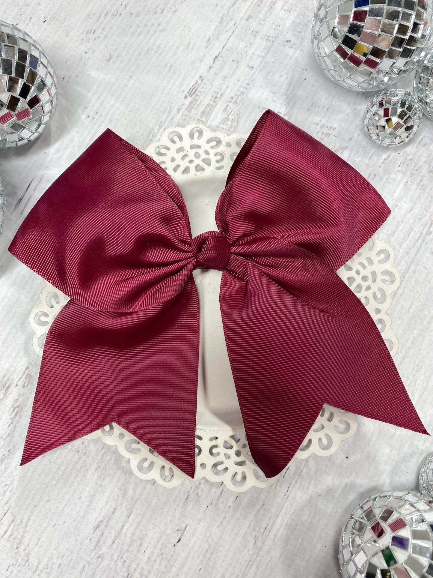 6" Solid Cheer Bow | Alligator Clip