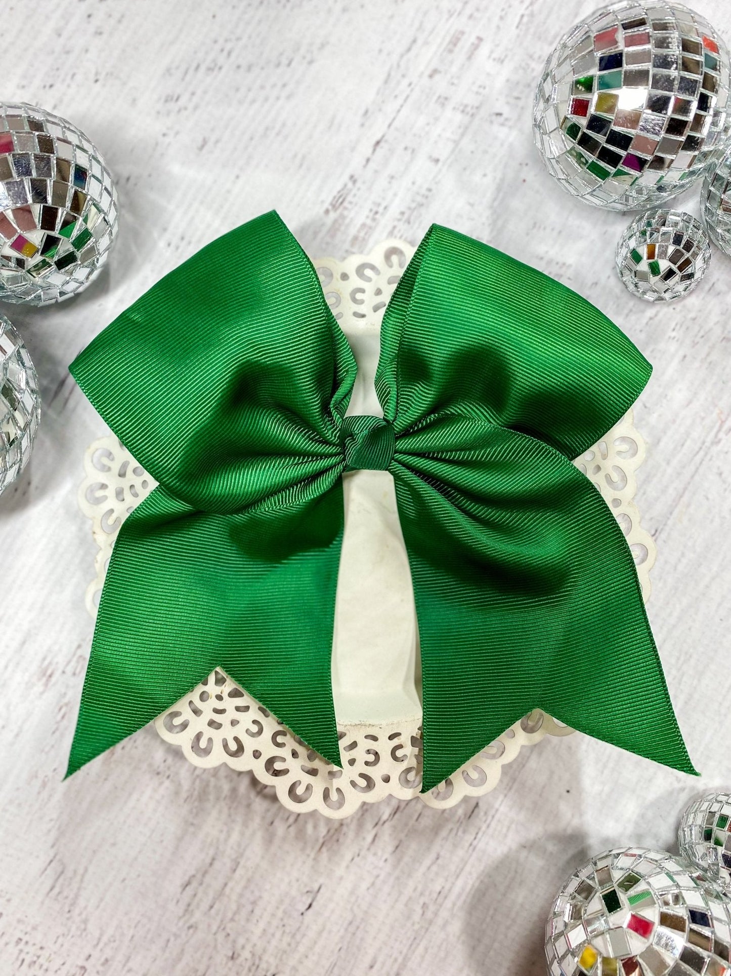 6" Solid Cheer Bow | Alligator Clip