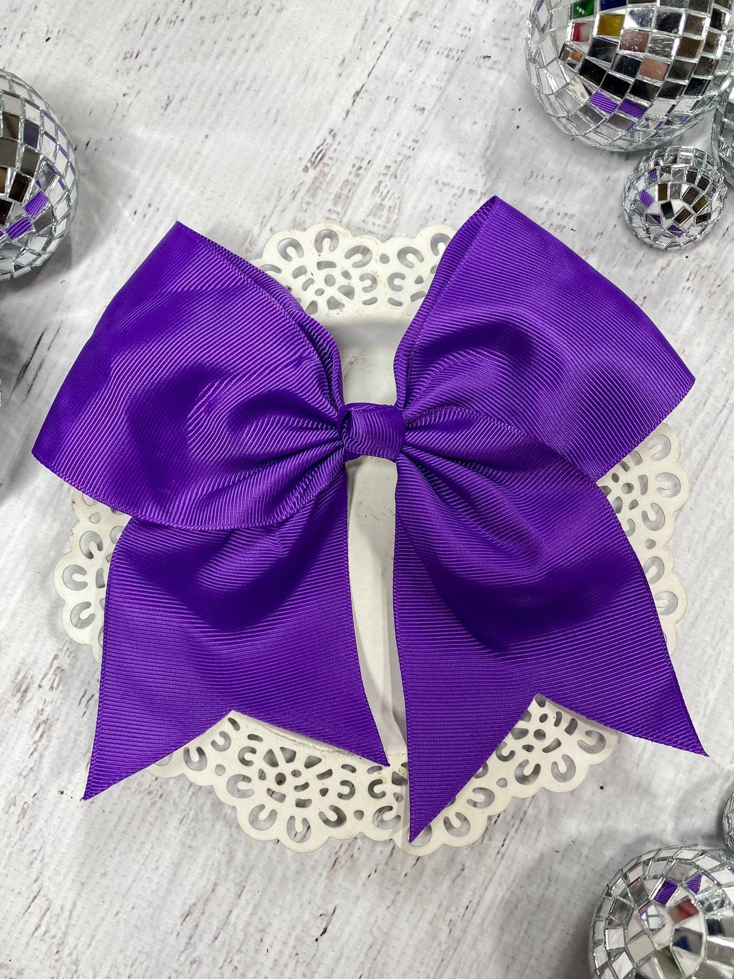 6" Solid Cheer Bow | Alligator Clip
