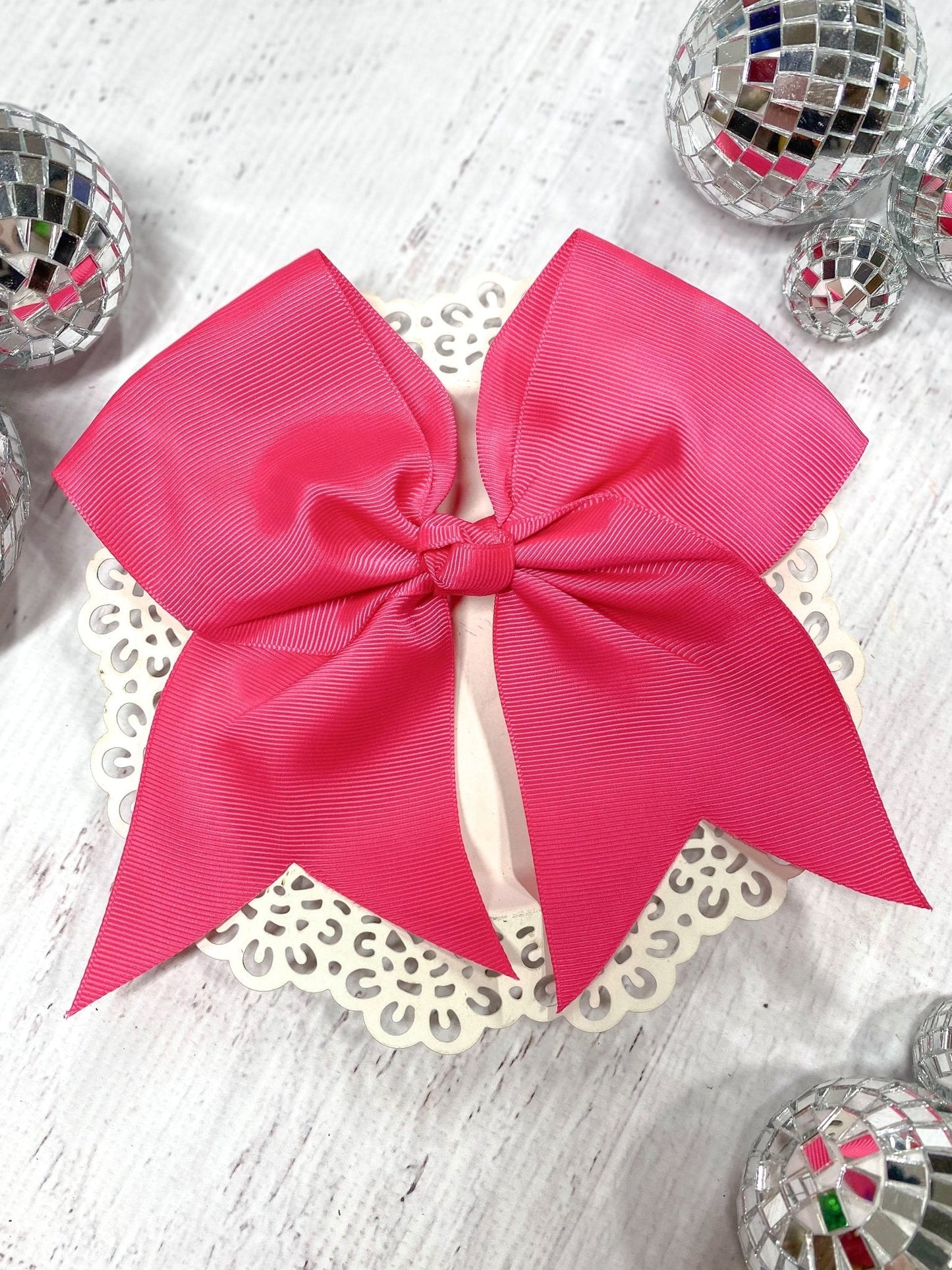 6" Solid Cheer Bow | Alligator Clip