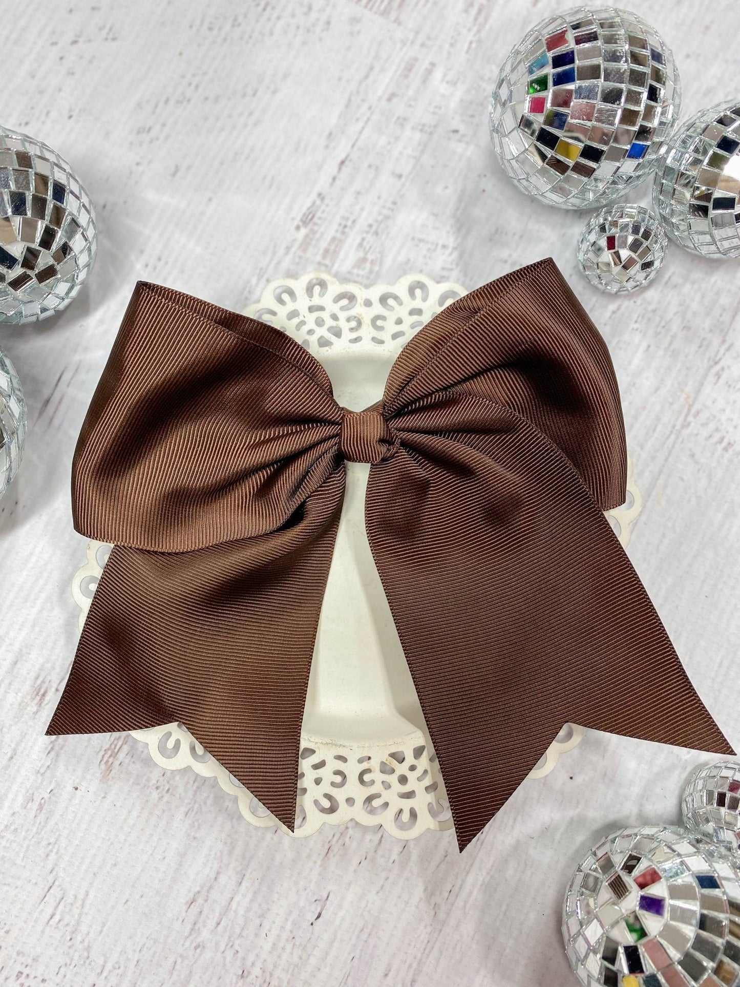 6" Solid Cheer Bow | Alligator Clip