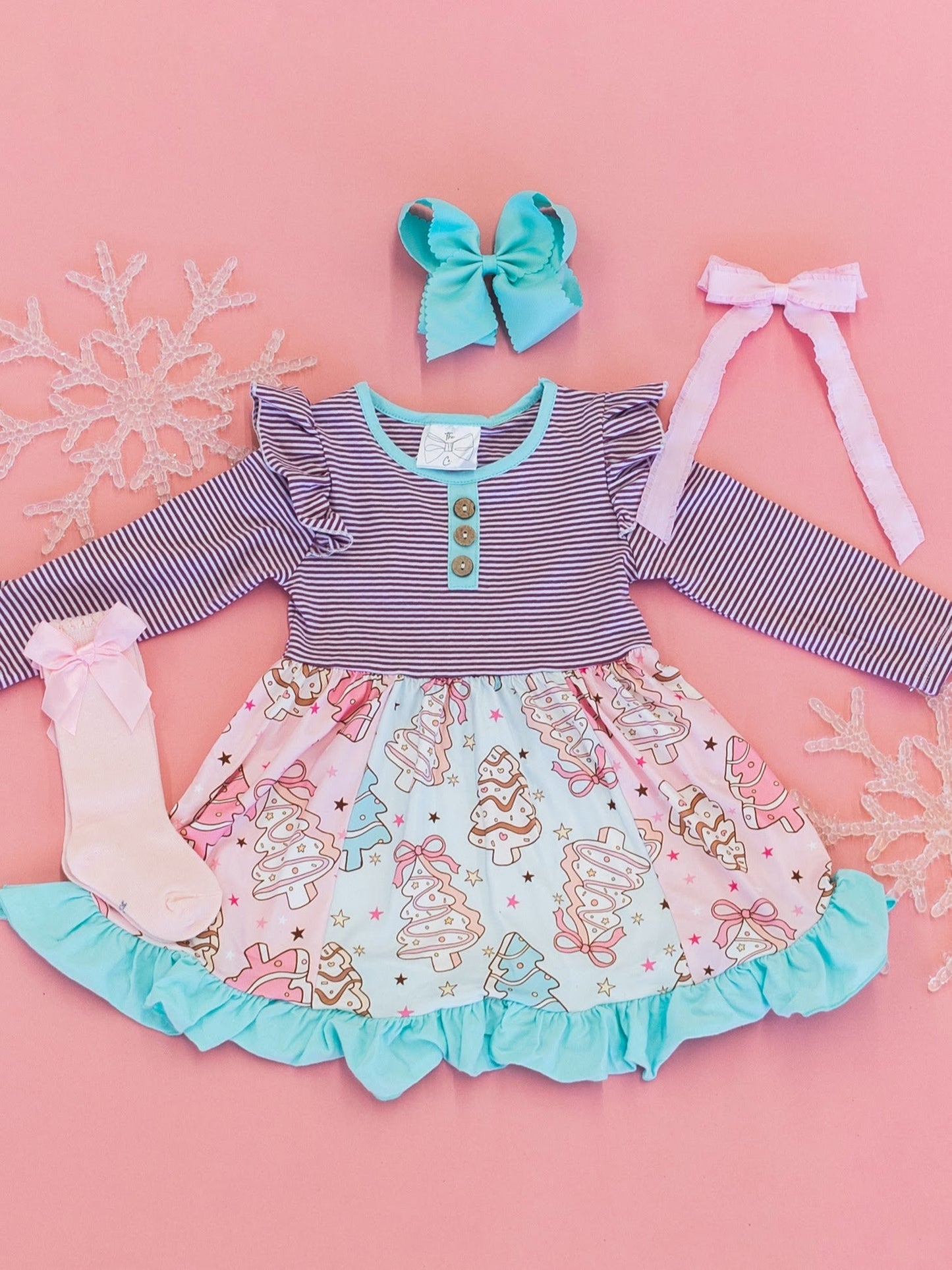 Christmas Tree Cake Twirl Dress - FINAL SALE