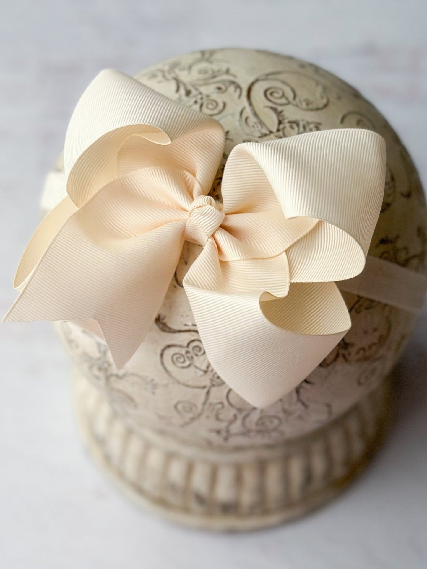 Classic Grosgrain Hair Bow - Satin Headband - 4.5"