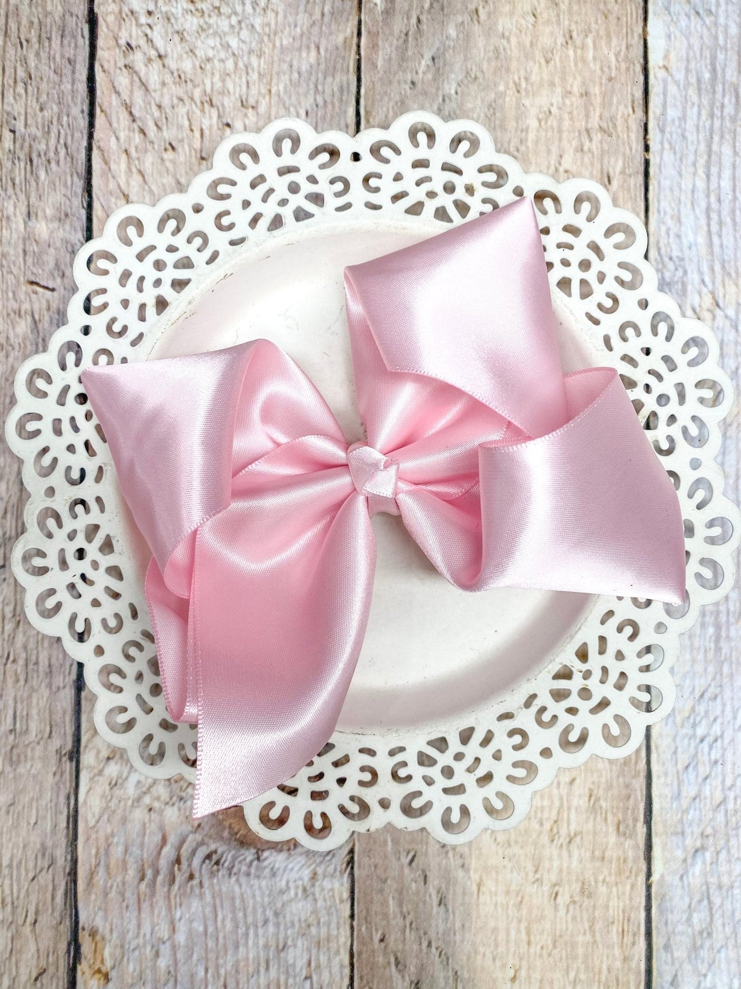 4.5" Classic Satin Hair Bows | Alligator Clips