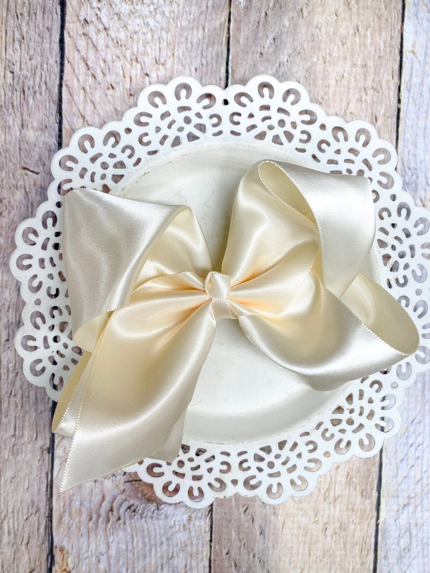 4.5" Classic Satin Hair Bows | Alligator Clips
