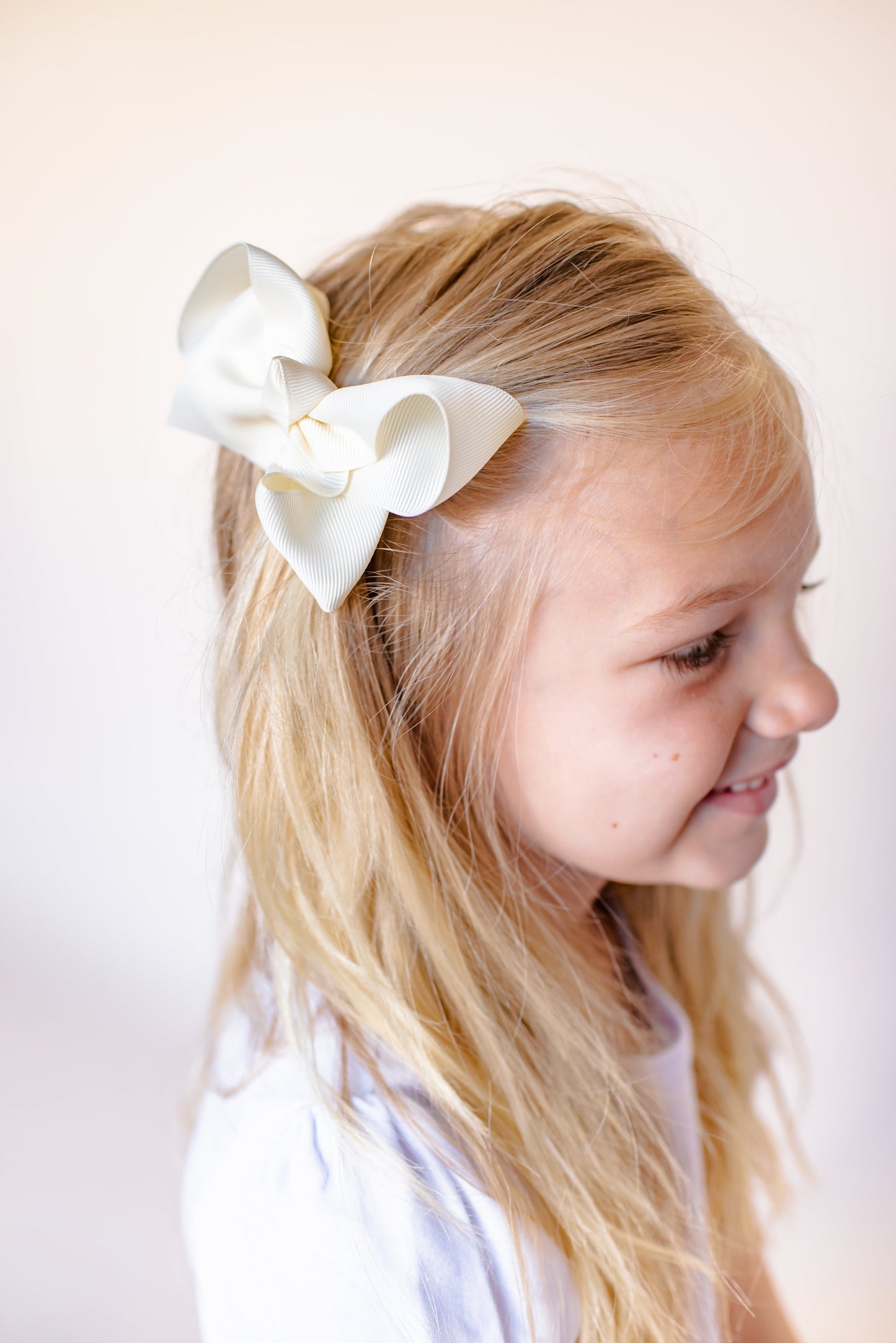 Boutique Solid Grosgrain Hair Bows – 38 Colors | 4", 6" & 8" | Alligator Clip | Girls & Toddlers