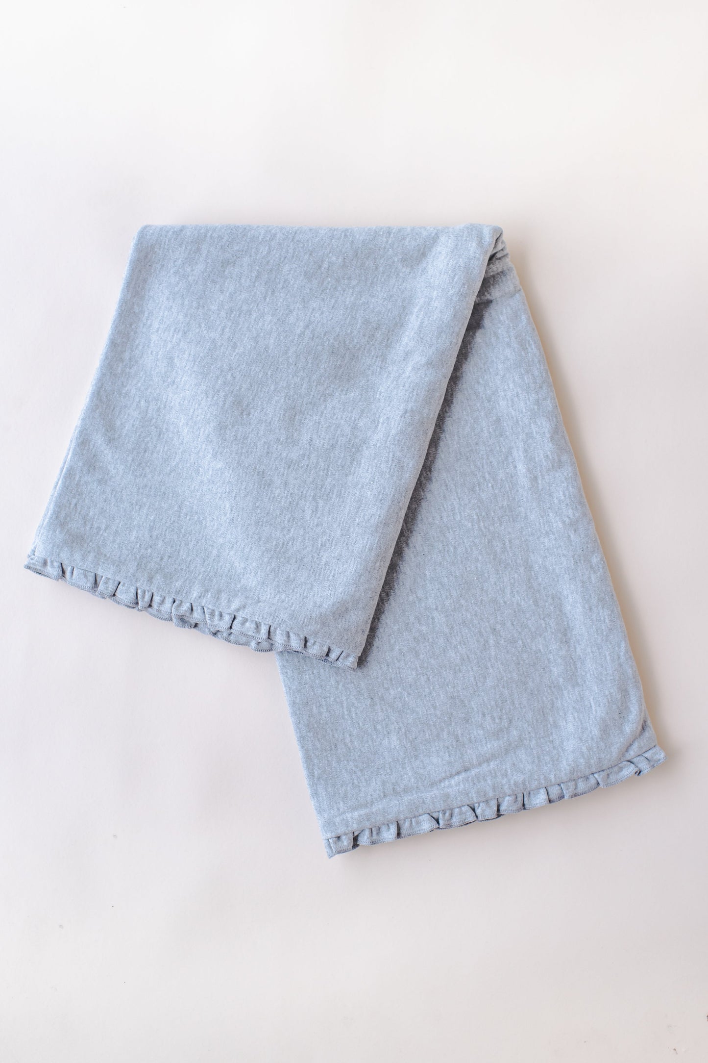 Ruffle Baby Blanket – Cotton Blank for Embroidery & Boutique │ 7 Colors │ 39” × 28”