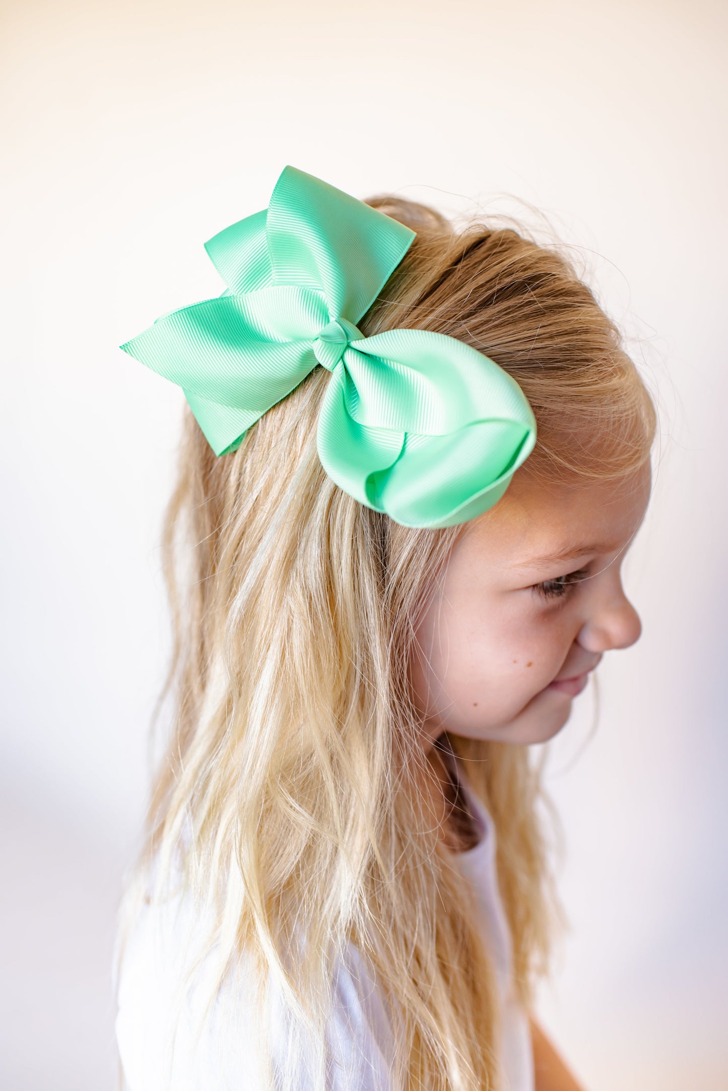 Boutique Solid Grosgrain Hair Bows – 38 Colors | 4", 6" & 8" | Alligator Clip | Girls & Toddlers